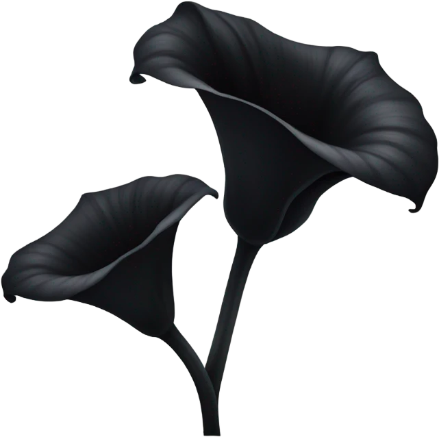 Black flower emoji