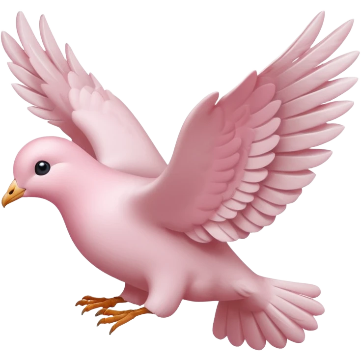 baby pink dove flying  emoji