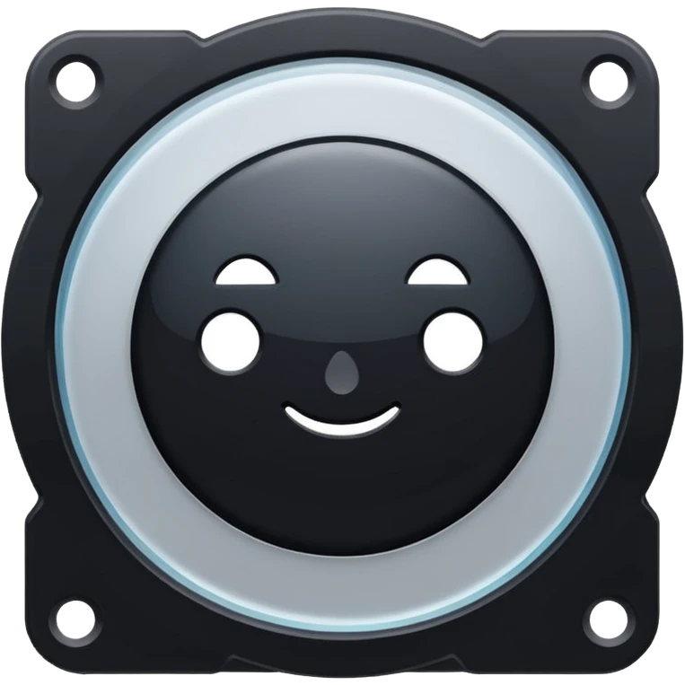 black computer disk emoji