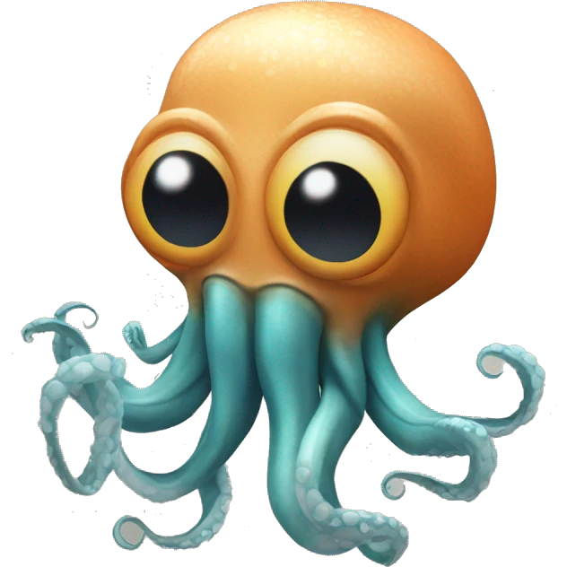 Squid happy bitcoin emoji