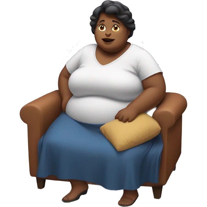 Obese woman emoji