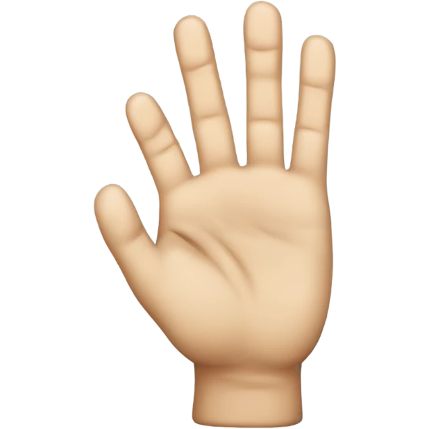 a hand with the ring and middle fingers crossed emoji