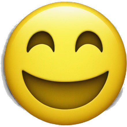 yellow smiley face with a black background emoji