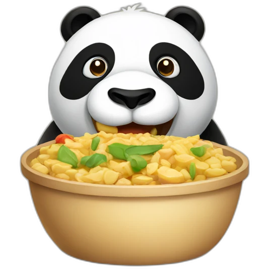 hungry panda emoji