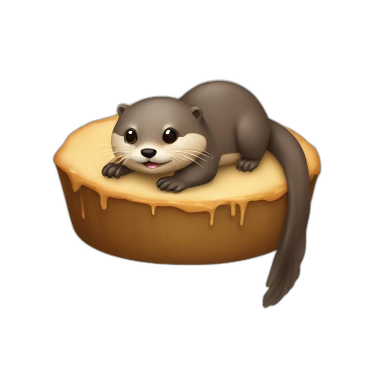Loutre sur tortu emoji