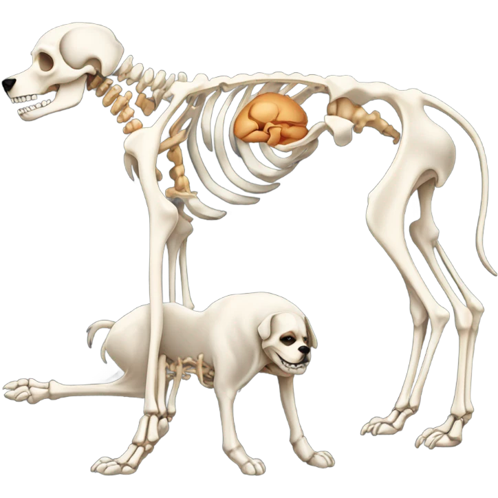 dog skeleton  emoji