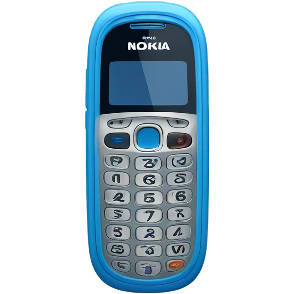 blue nokia cellphone emoji