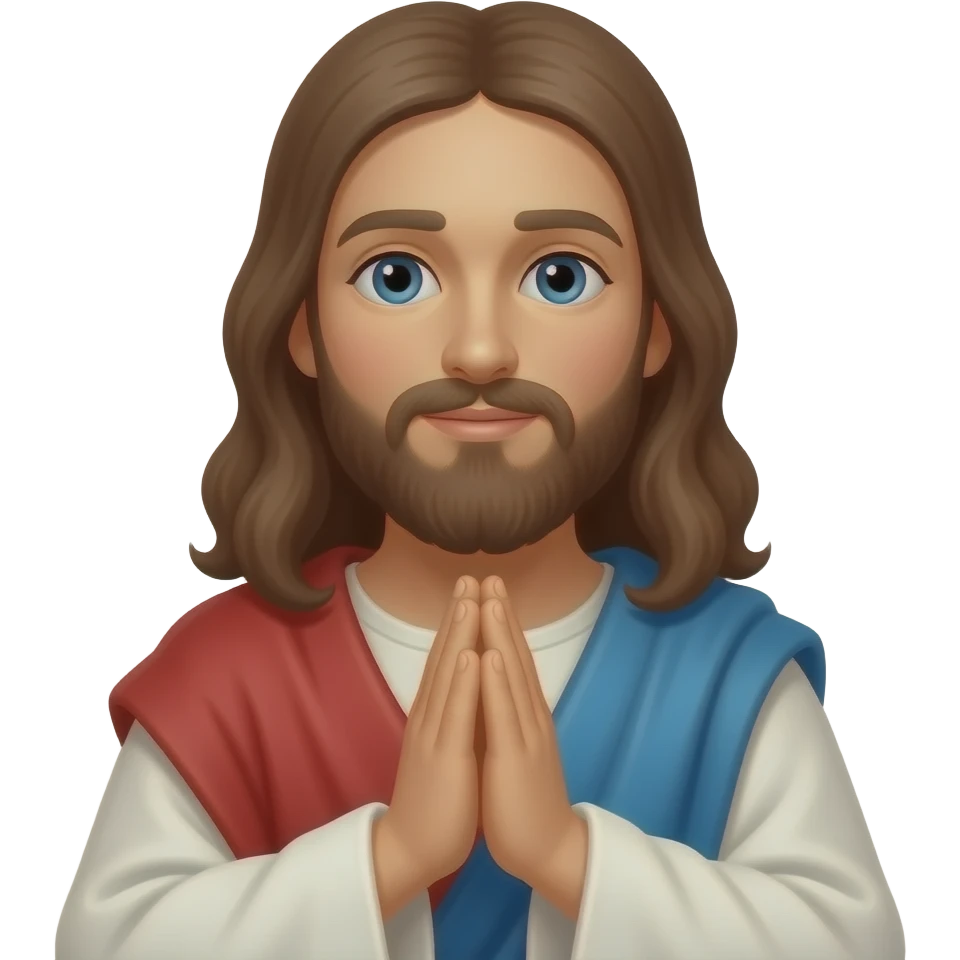 Jesus praying emoji