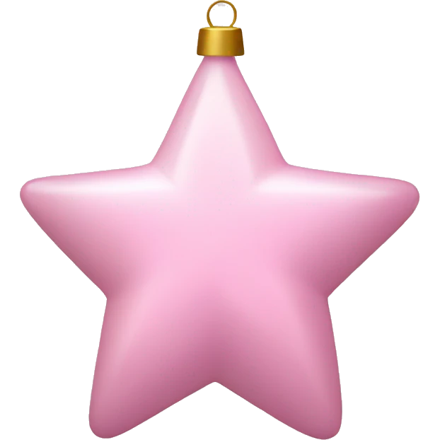 Light pink star ornament emoji