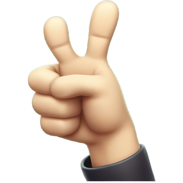 thumb up, mystery gloomy hand in magical style emoji