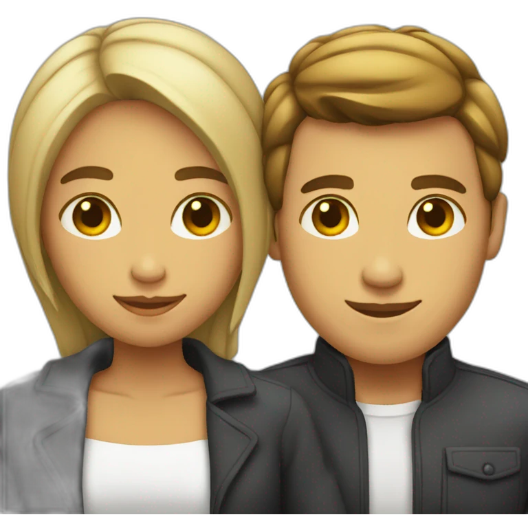 Femme sur dos homme emoji