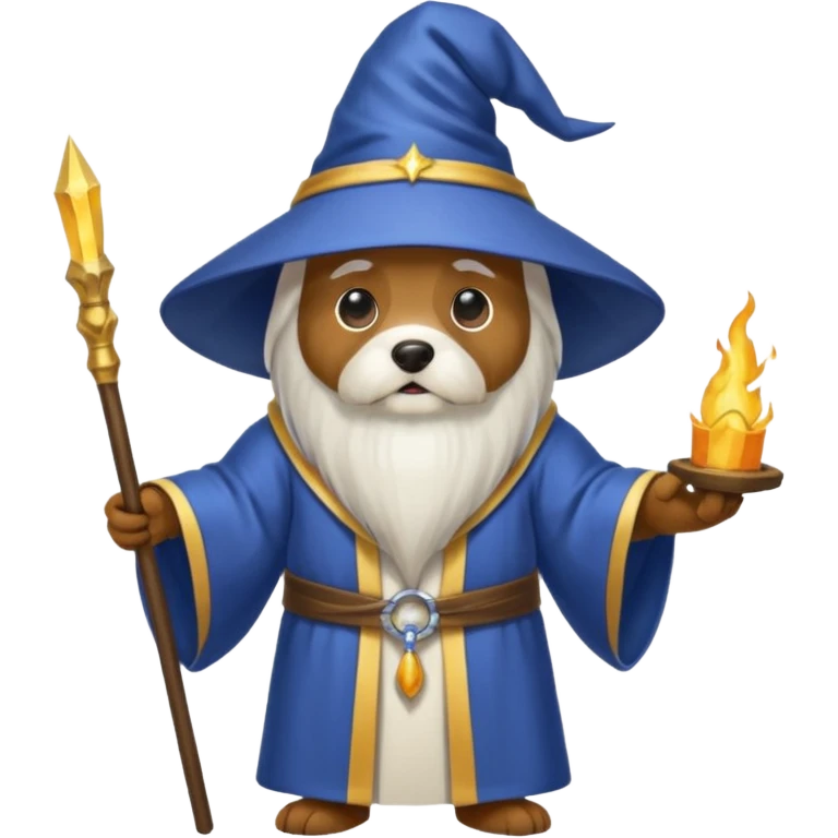 Dog wizard emoji