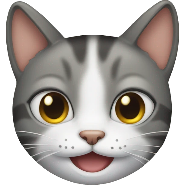 A cat smiling  emoji