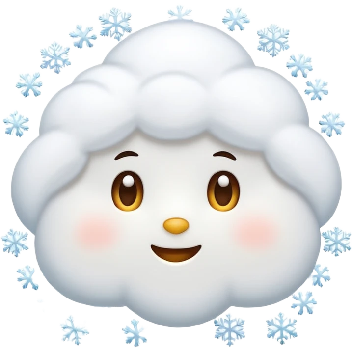 Snow fall emoji