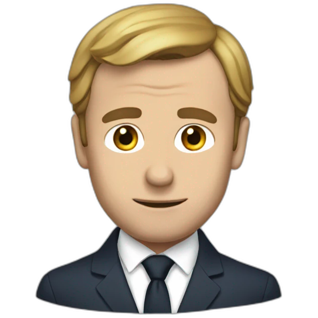 Macron pleure emoji
