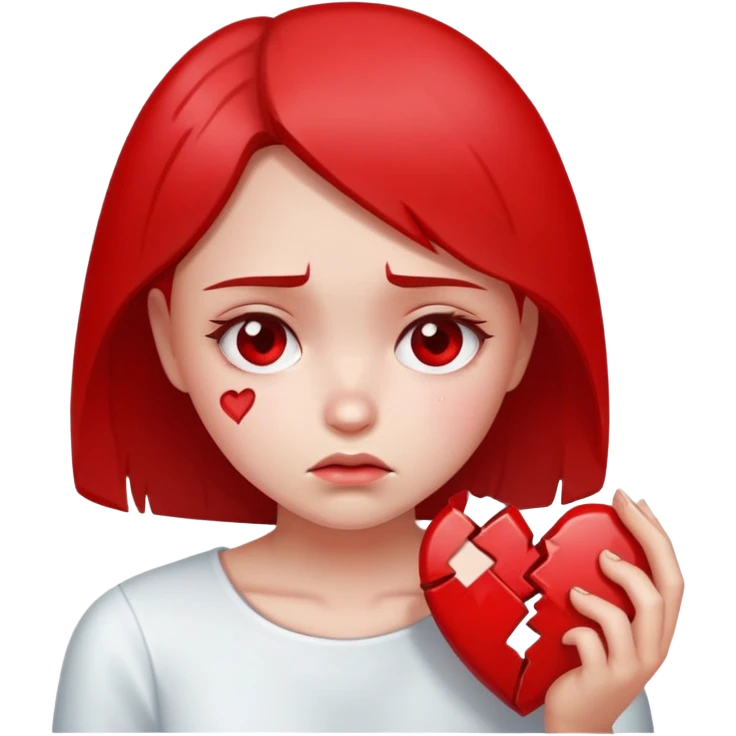 Girl broken heart emoji