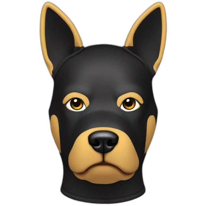 Neoprene K9 Hood Puppy mask emoji