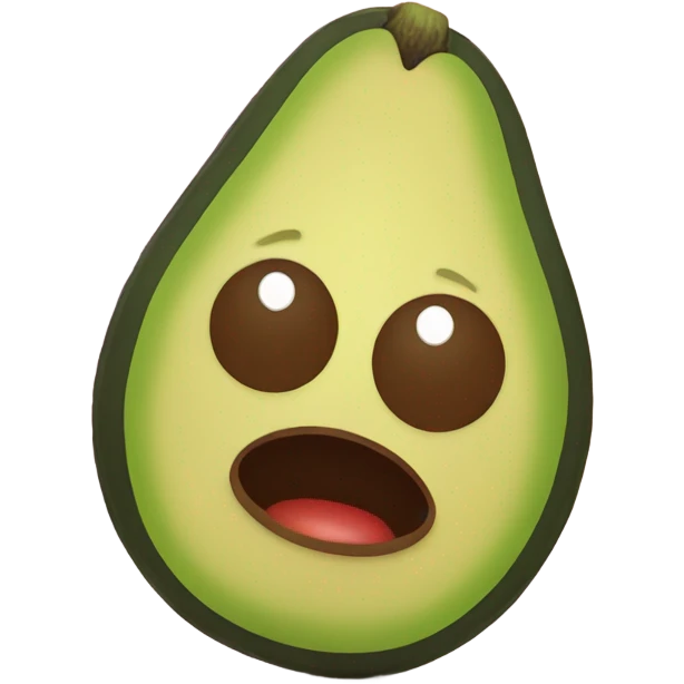 avocado takes pictures emoji