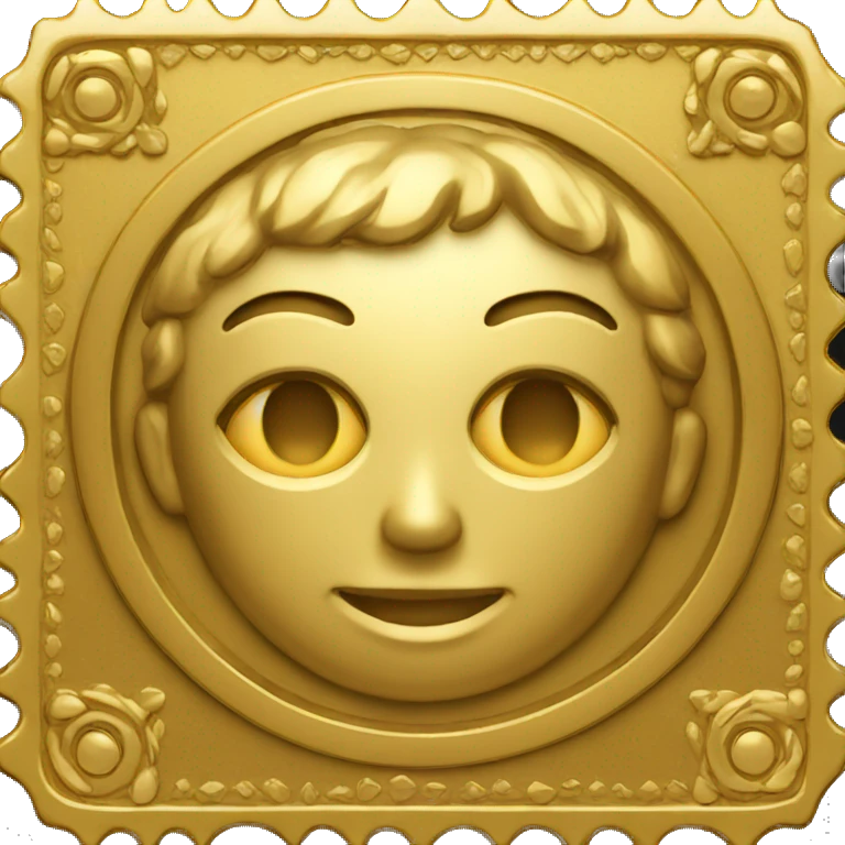 gold stamp emoji