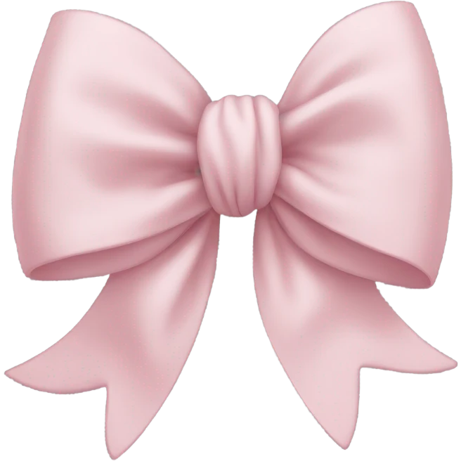 Light pink bow emoji
