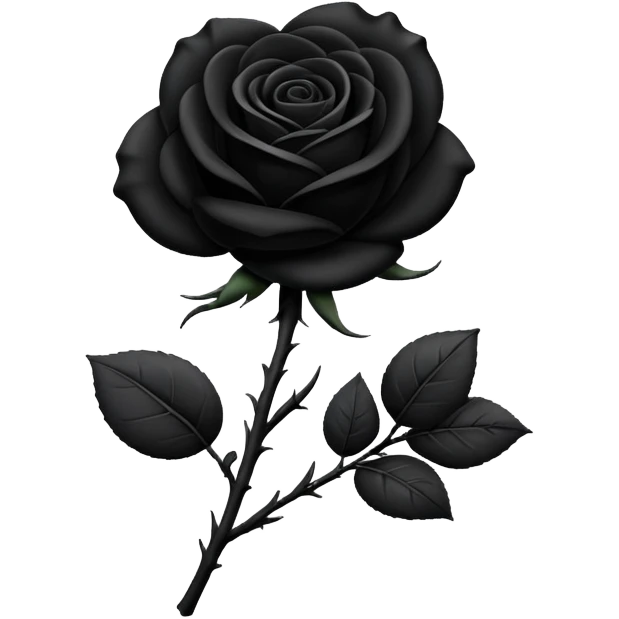 Black Rose  emoji