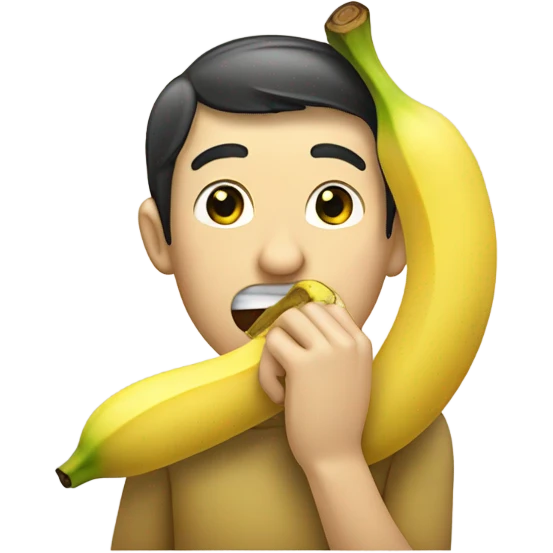 eat banana emoji