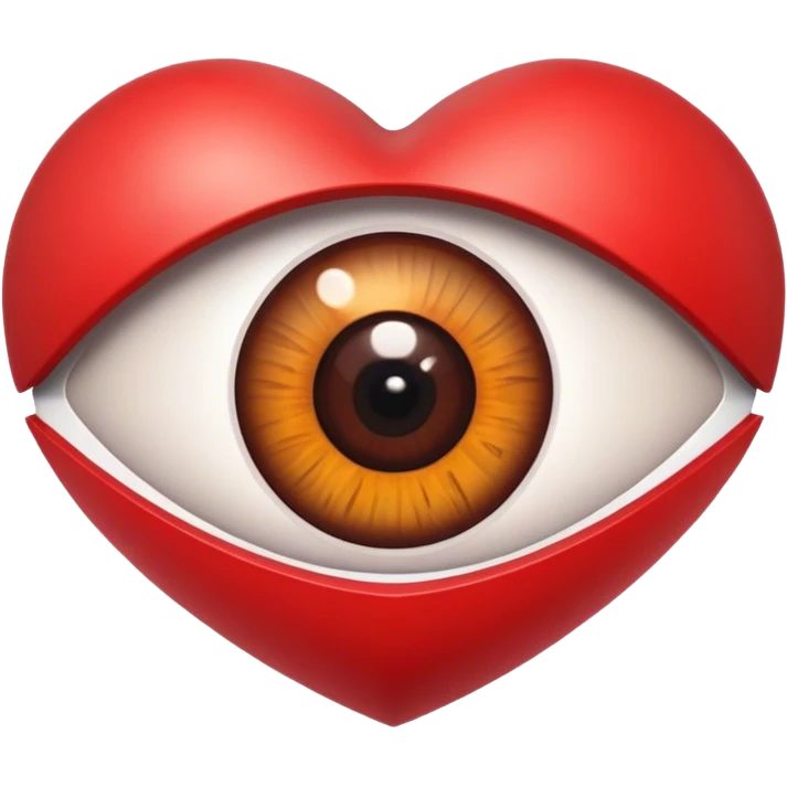Eye inside heart emoji