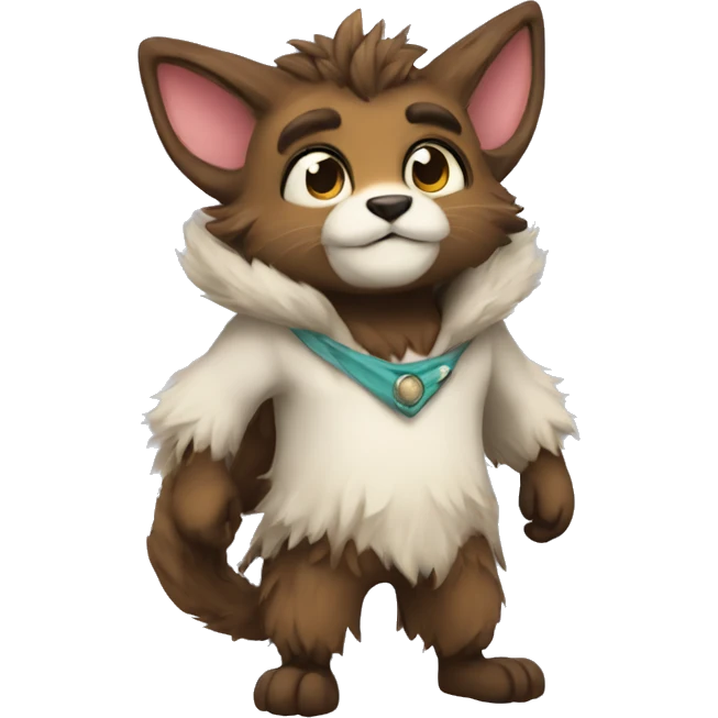 Fantasy furry anthropomorphic full body emoji