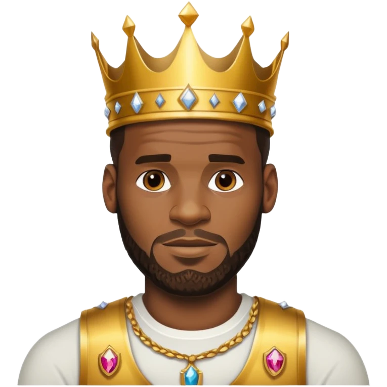 Lebron with crown emoji