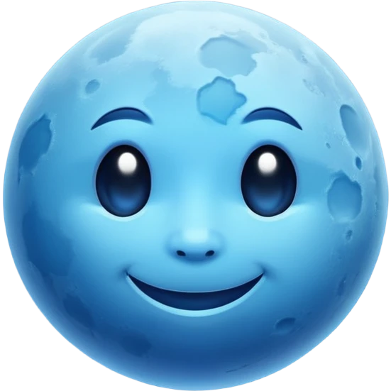Blue moon  emoji