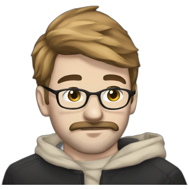 glasses and mustache man emoji