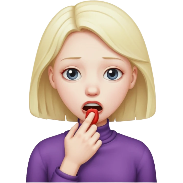 girl choking emoji