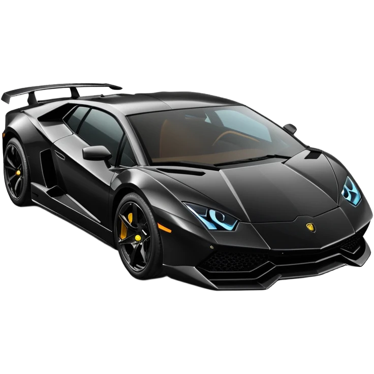 Black lamborghini emoji