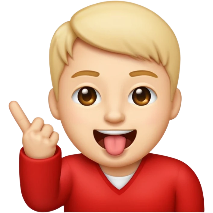 Orta parmak çeken göz kirpmis dilini çıkaran emoji emoji