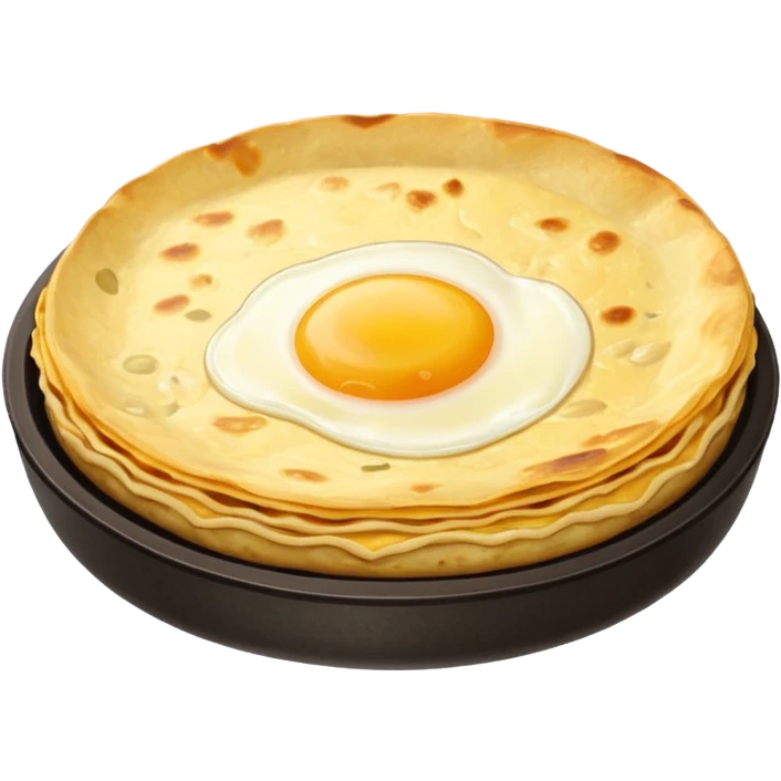 Tortilla de patata española jugosa por dentro emoji