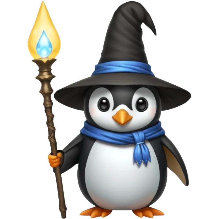 Penguin Wizard emoji