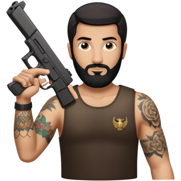 Quiero el rapero dd osama con una glock apuntando cargador largo  emoji