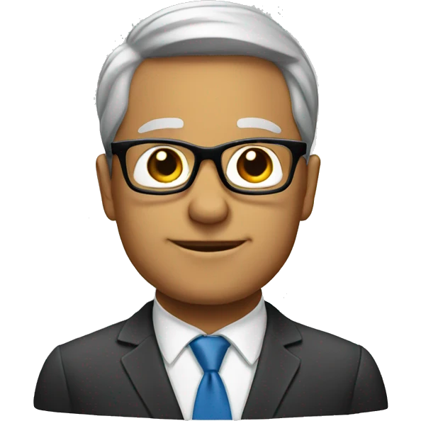 businessman with glasses
 emoji