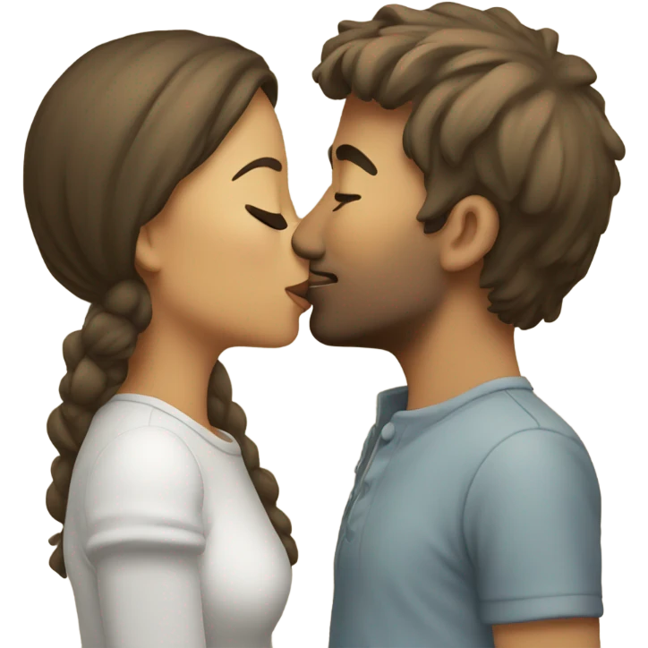 couple kissing emoji