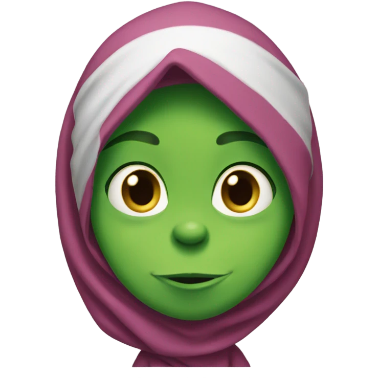 grinch with hijab emoji