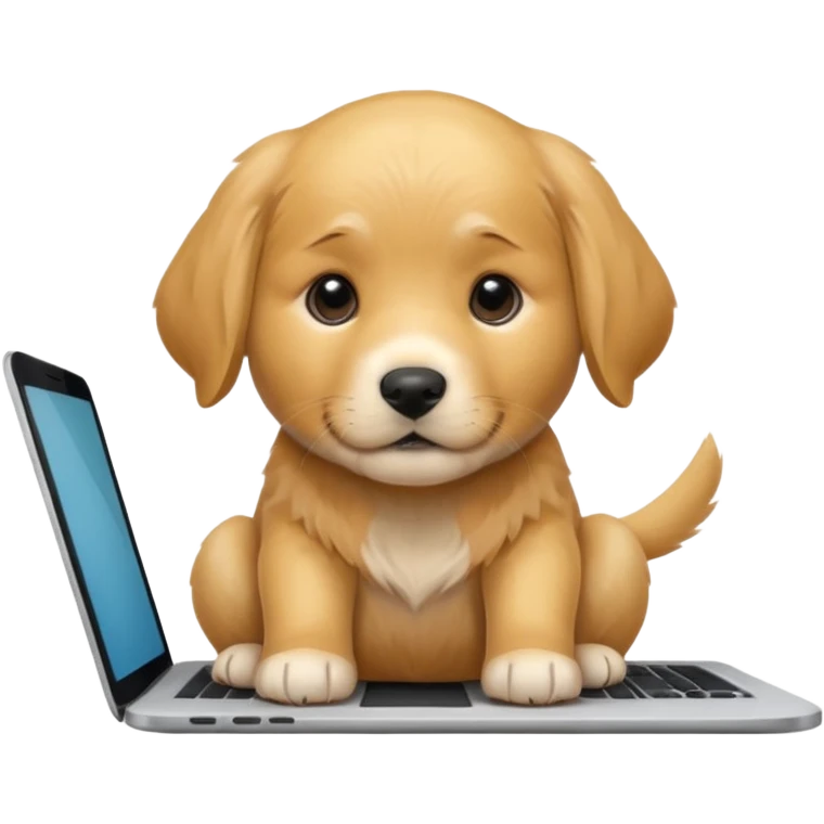 Puppy working emoji