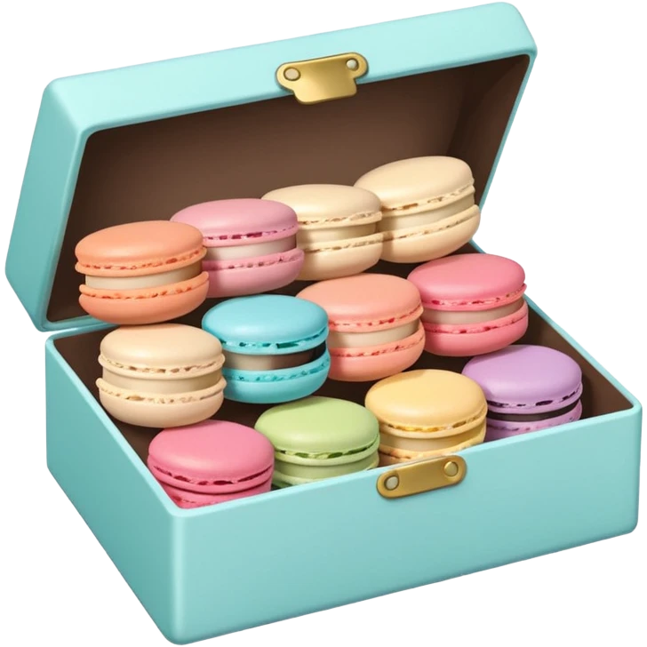 a box of single line of macaron



















 emoji