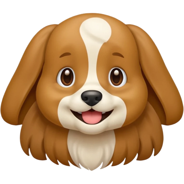 Crie a imagem de uma cachorro sorridente emoji