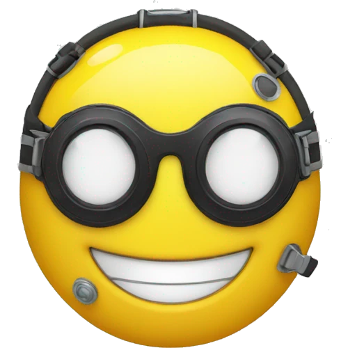 Winking smiley as a diver emoji