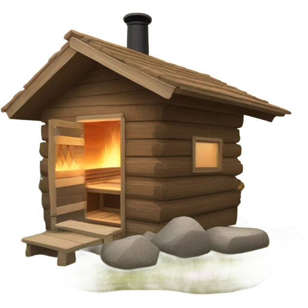 Create an outdoor sauna emoji emoji
