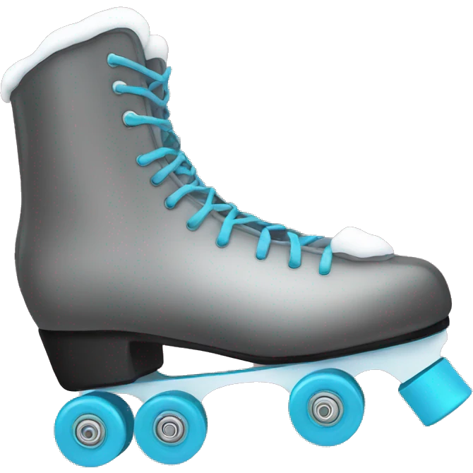 Winter roller skates emoji
