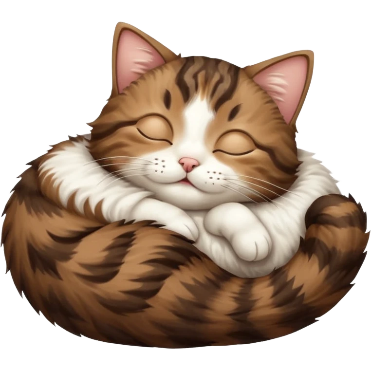 dark brown tabby and white cat sleeping in funny positions upside down emoji