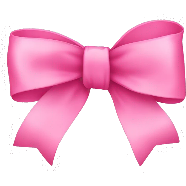 pink ribbon bow emoji