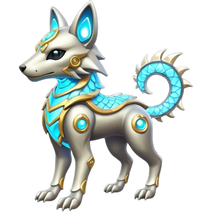 Protogen-Primagen-animal-fantasy-creature, full body emoji