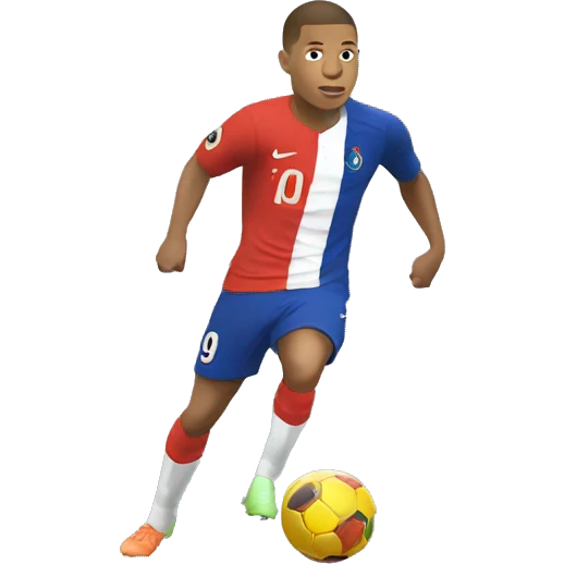 Mbappe qui fait de la balancoir emoji
